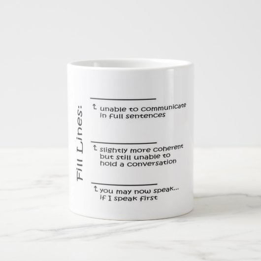 Tasse de café enorme que vous pouvez parler (Devant)