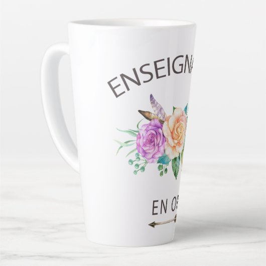 Tasse de café enseignante en (Angle gauche)