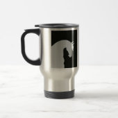 Tasse de café équestre de silhouette de cheval de (Gauche)