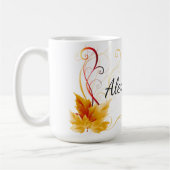 Tasse de café Érable feuille d'automne (Gauche)