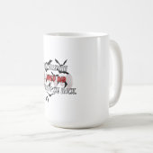 Tasse de café esthétique avec citation gothique de (Devant droit)