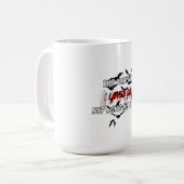 Tasse de café esthétique avec citation gothique de (Devant gauche)