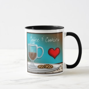 Tasse de café et de biscuits
