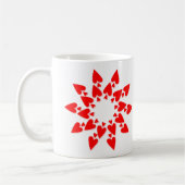 Tasse de café étoile cœurs Saint-Valentin joyeuse (Gauche)