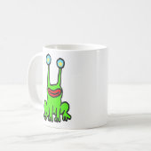Tasse de café étrangère heureuse de grenouille (Devant gauche)