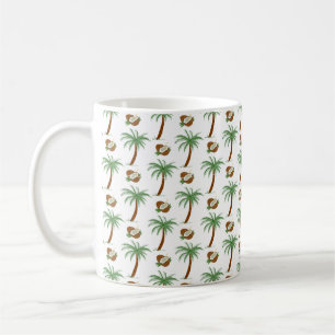 Tasse de café Évasion de l'île aux palmiers tropic