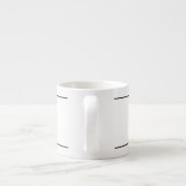 Tasse de CAFÉ EXPRESS AVEC l'INITIALE de (Dos)