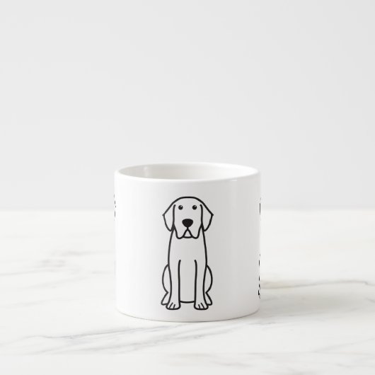 Tasse de café express de bande dessinée de chien (Devant)