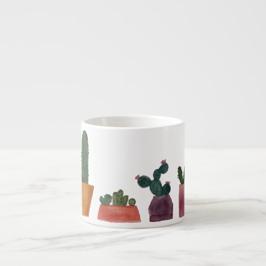 Tasse de café express de cactus (Devant)