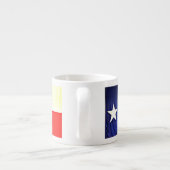 Tasse de café express de drapeau du Texas (Dos)