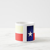 Tasse de café express de drapeau du Texas (Devant)