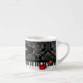 Tasse de café express de PIANO/MUSIC avec des clés (Droite)