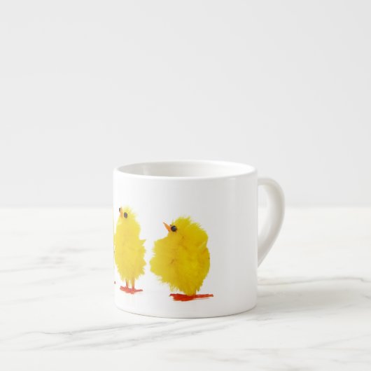 Tasse de café express de poussins de bébé de (Devant droit)