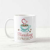 Tasse de café express de saignement (Gauche)