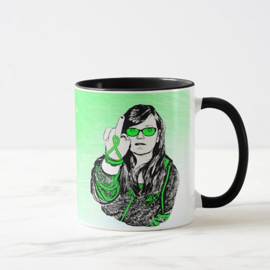 Tasse de café F Off Maladie de Lyme (Droite)