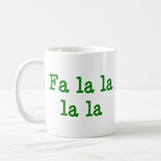 Tasse de café Fa la la la la (Gauche)