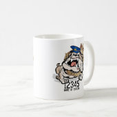 Tasse de café fâchée de chien de police de TAS (Devant droit)