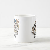 Tasse de café fâchée de chien de police de TAS (Centre)