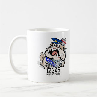 Tasse de café fâchée de chien de police de WA