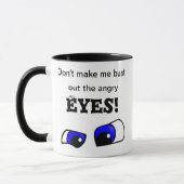 Tasse de café fâchée de sonnerie de yeux (Gauche)