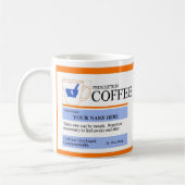 Tasse de café faite sur commande de prescription (Gauche)