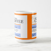 Tasse de café faite sur commande de prescription (Centre)