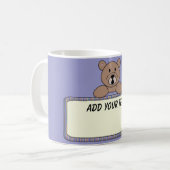 Tasse de café faite sur commande d'ours des textes (Devant gauche)