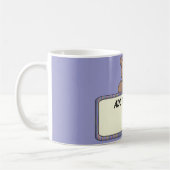 Tasse de café faite sur commande d'ours des textes (Gauche)