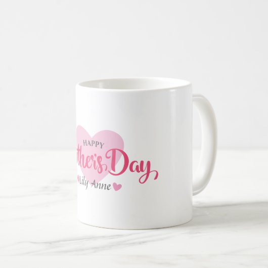 Tasse de café faite sur commande du jour de mère (Devant droit)