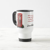 Tasse de café faite sur commande rouge britannique (Devant gauche)