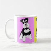 Tasse de café fêlée de Schnauzer de Sookie (Gauche)