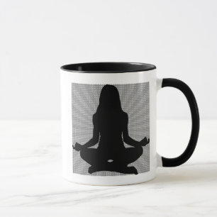 Tasse de café femme yoga méditation Om