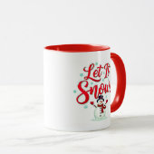 Tasse de café festive « Qu'il neige ! » (Devant droit)