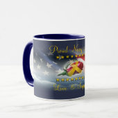 Tasse de café fière de maman de marine (Devant gauche)