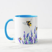 Tasse de café Fleurs et Abeilles (Gauche)