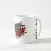 Tasse de café Fleurs Rouges Grad (Devant droit)