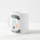 Tasse de café flexible de guerrier de syndrome (Devant gauche)