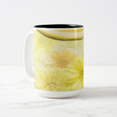 Tasse de café floral Marguerites de printemps (Devant gauche)