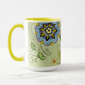 Tasse de café florale de ressort (Gauche)