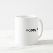 Tasse de café florale douce modifiable (Devant droit)