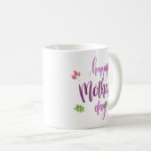 Tasse de café florale heureuse simple du jour de (Devant droit)