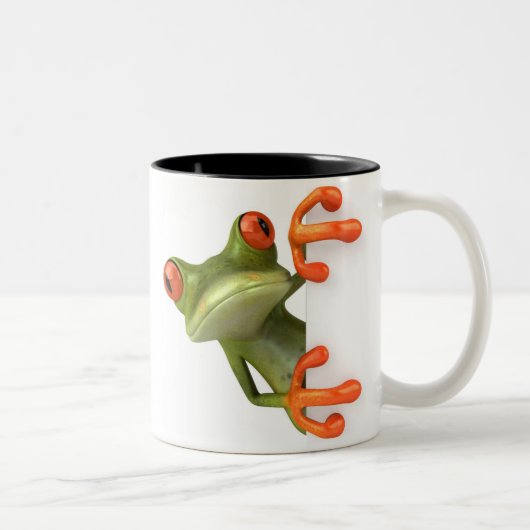 Tasse de café folle de grenouille d'arbre (Droit)