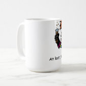 Tasse de café folle drôle de scientifique (Devant gauche)