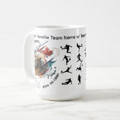 Tasse de café Football 2026 – Conception Mexique É (Devant gauche)