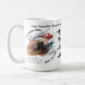 Tasse de café Football 2026 – Conception Mexique É (Gauche)
