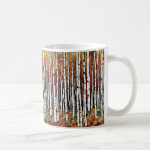 Tasse de café Forêt de bouleaux