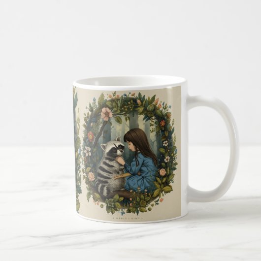 Tasse de café Forêt Enchantée – “Alice & le Silenc (Droite)