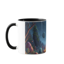 Tasse de café Forêt Magique du Feu de Camp Cosmiqu