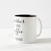 Tasse de café forte de long café de mèches (Devant droit)