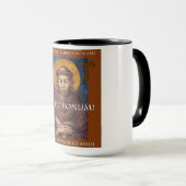 Tasse de café franciscaine de Pax et de Bonum (Devant droit)